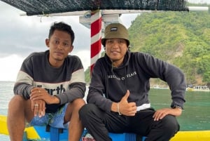 Fiske på Bali med traditionell båt