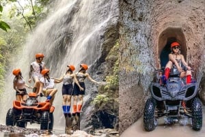 バリ島：ジャングルでの四輪バギー体験、コーヒー農園、滝