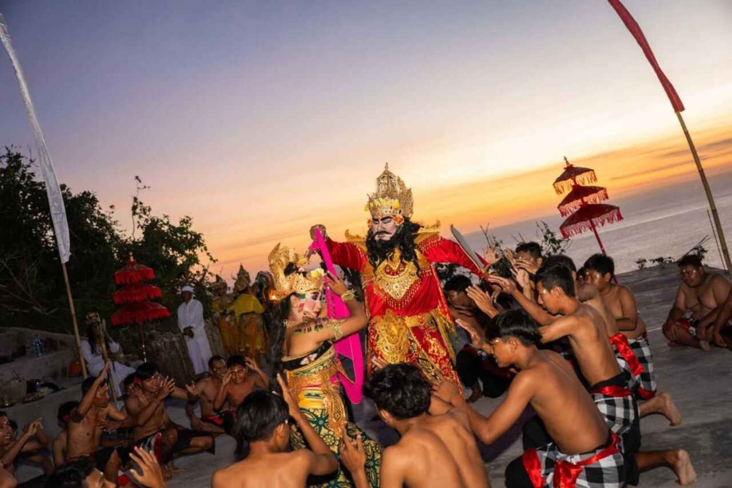 Bali: Kecak Fire Dance Ticket at Uluwatu Karang Boma Cliff