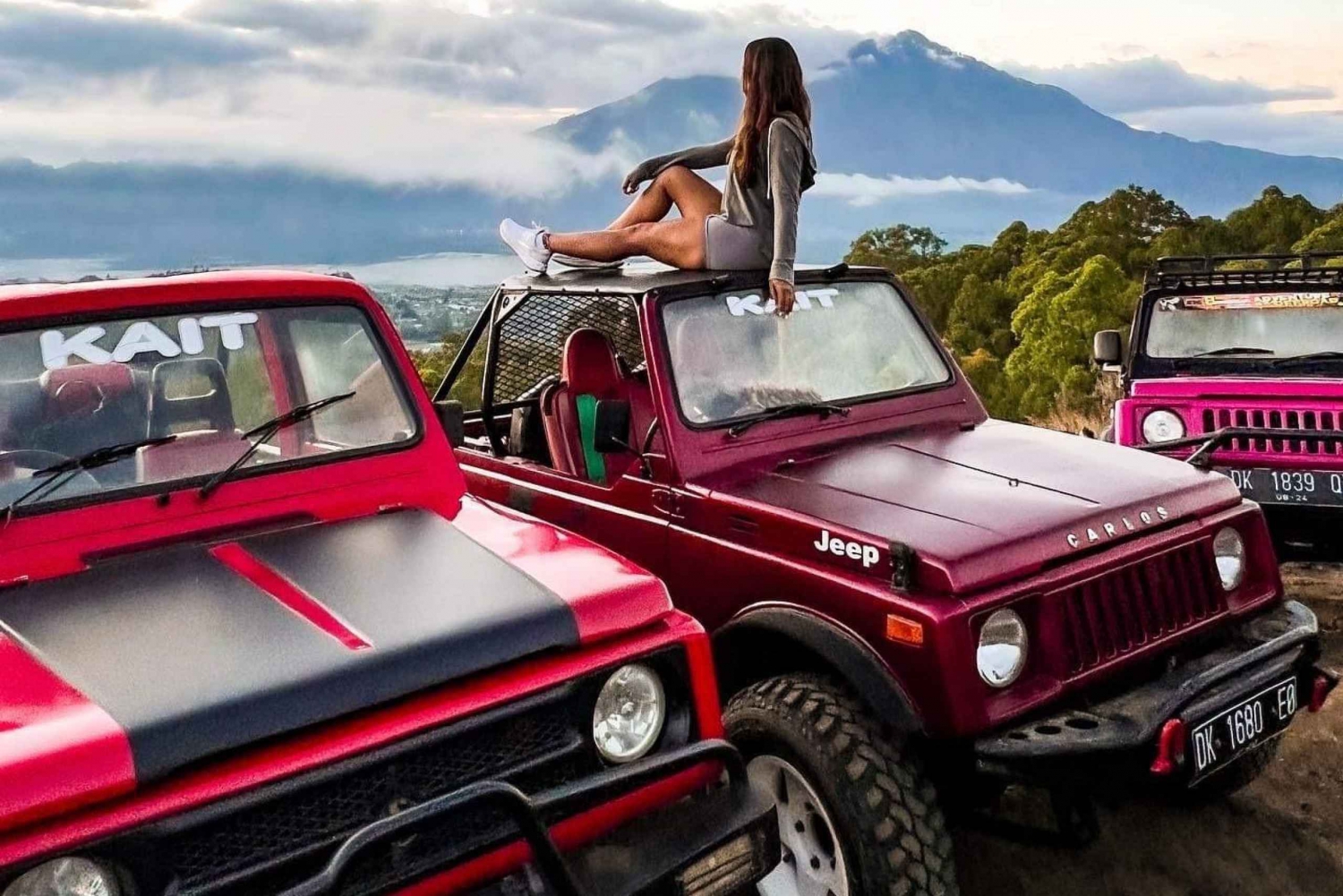 Bali: Batur-fjellet i soloppgang med jeep - alt inkludert-tur
