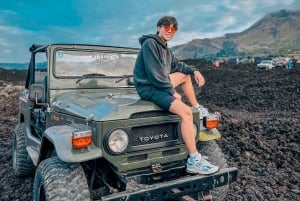 Bali: Batur-vuoren jeeppi auringonlaskun opastettu kierros.