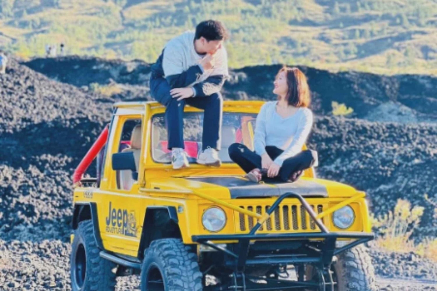 Bali: Mount Batur Sunset Jeep Tour with Aloha Swing