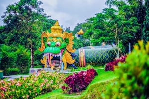 バリ島：自然の花、湖の光景、イチゴの幸せ