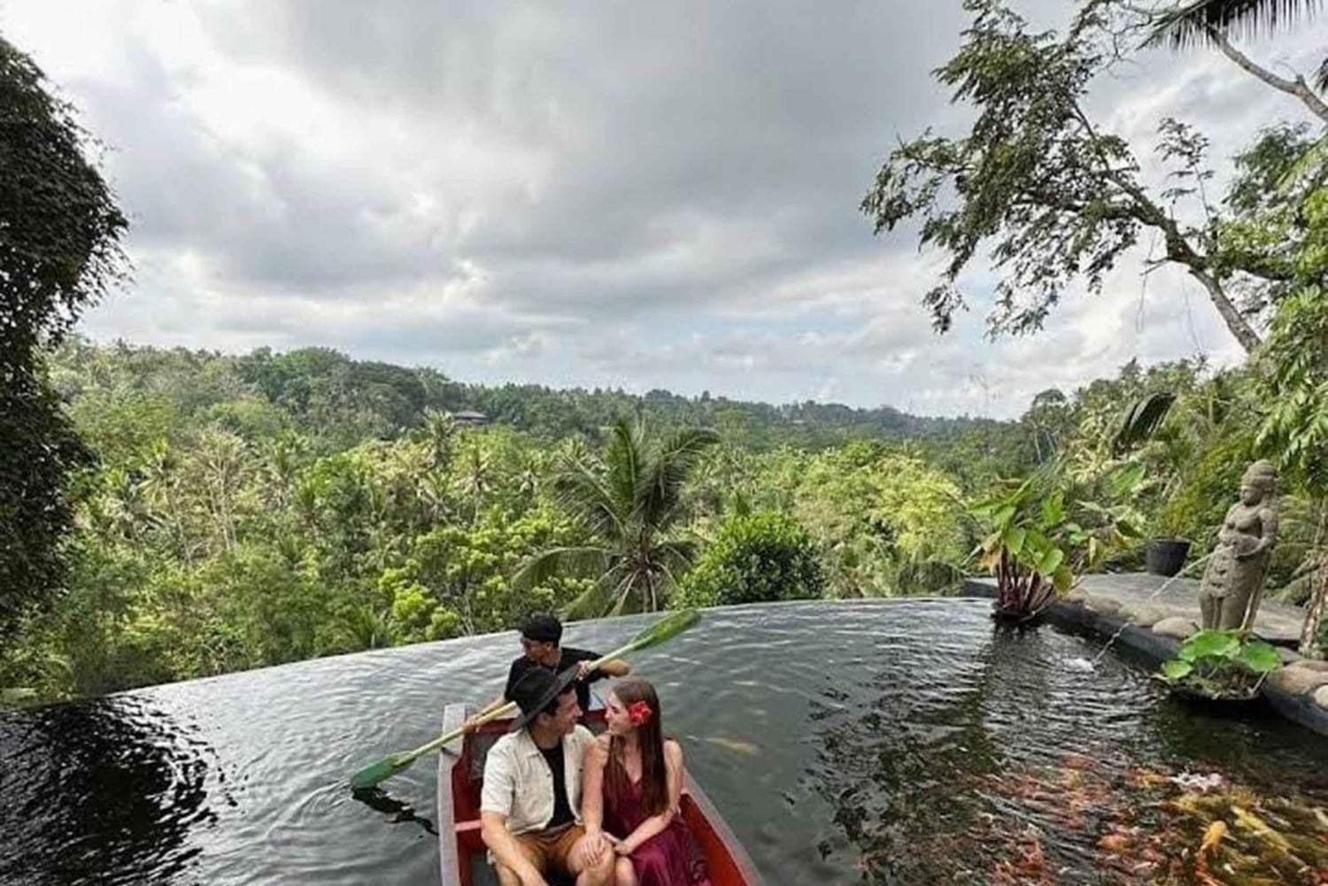 Bali Nature Swing & Relaxing Koi Garden Boat with Lunch