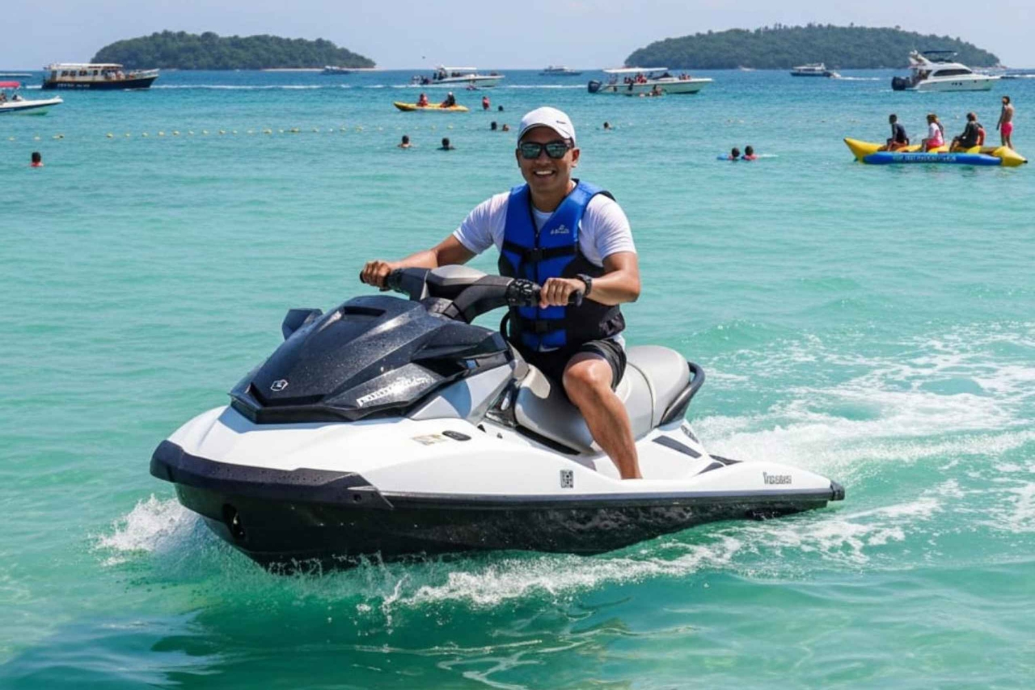 Bali : parachute ascensionnel, bateau banane, jet ski et déjeuner indien