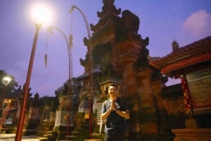 Bali: Privat kvällspromenad med kulinarisk upplevelse