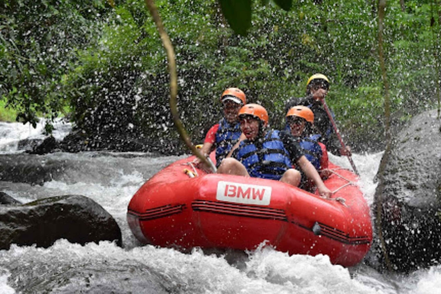 Bali Rafting: River Rafting with Zipline Down to the River