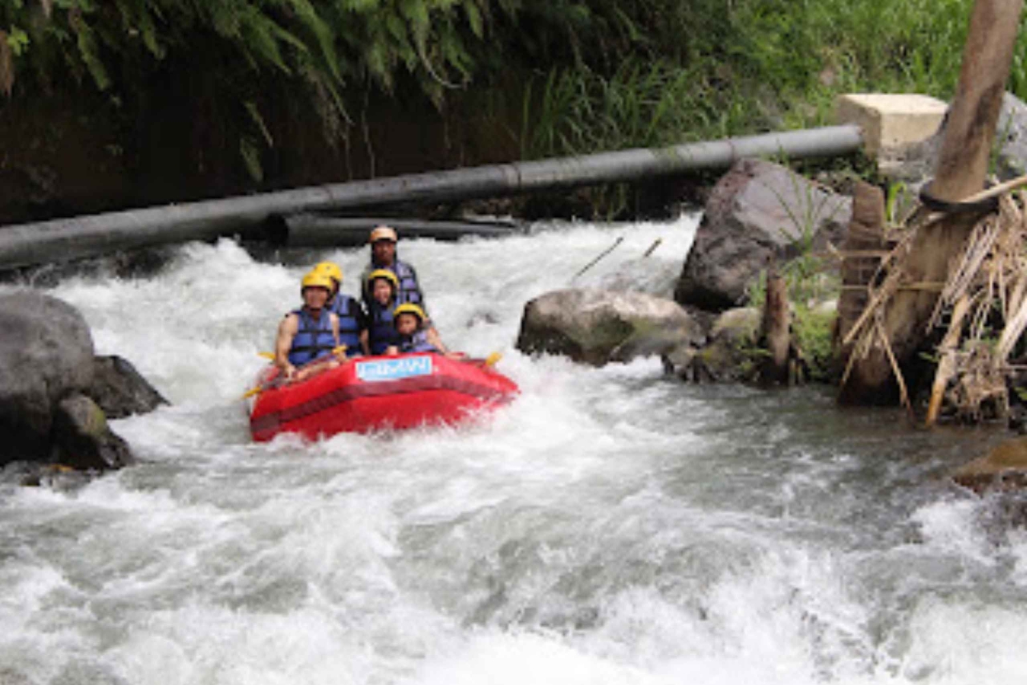 Bali Rafting: River Rafting with Zipline Down to the River