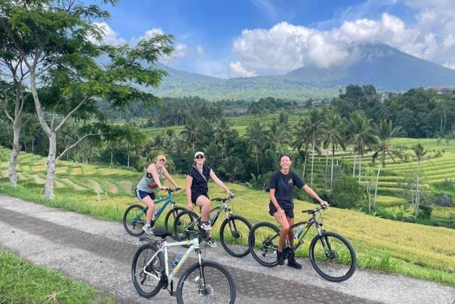 Bali: Radtour durch Reisfelder, Vogeldorf und heiße Quellen