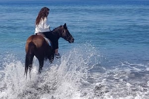 Paseo a caballo en Bali en la playa de Saba Excursión a caballo