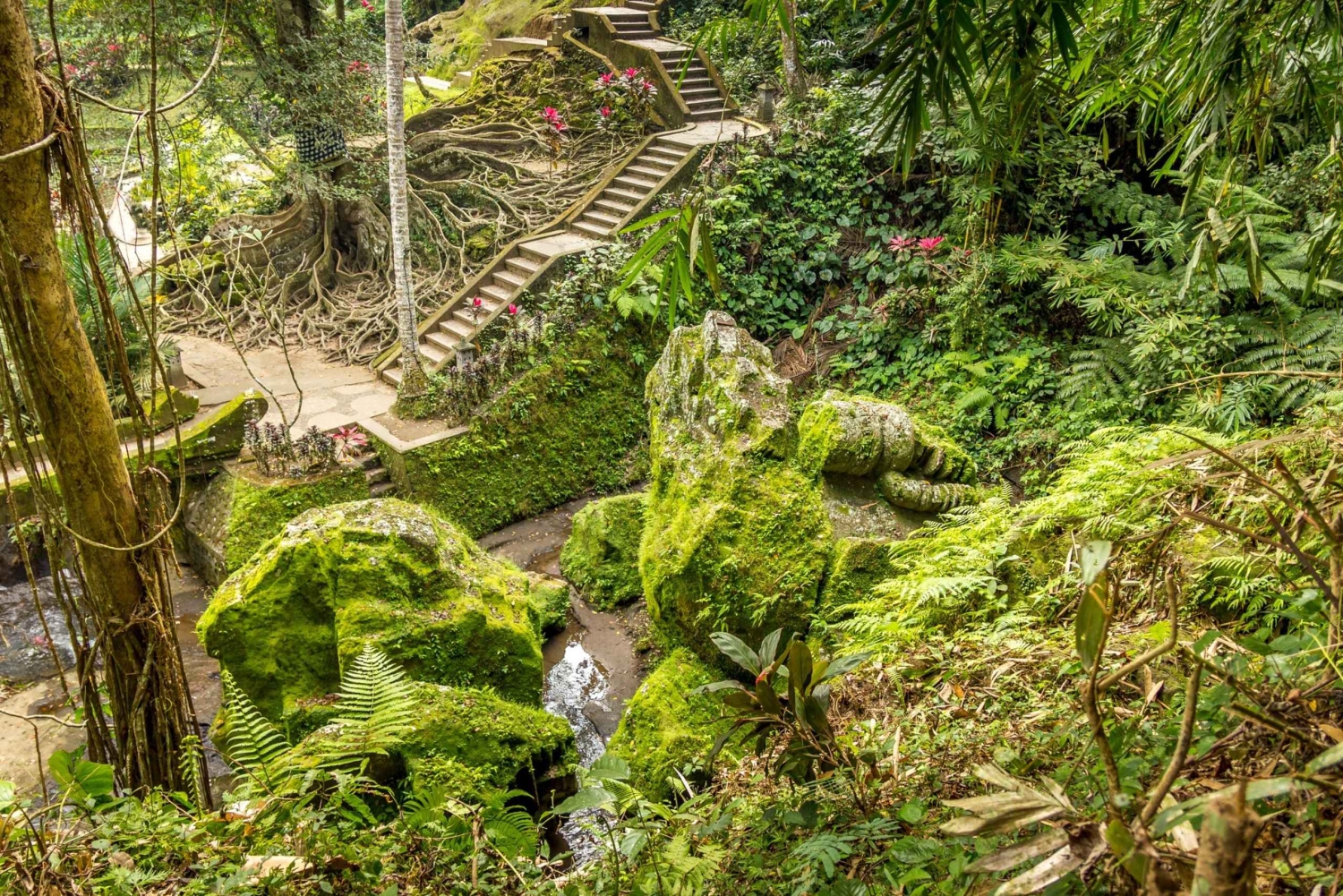 バリ島：聖なる洞窟からブルーラグーン、滝、海までを体験してください