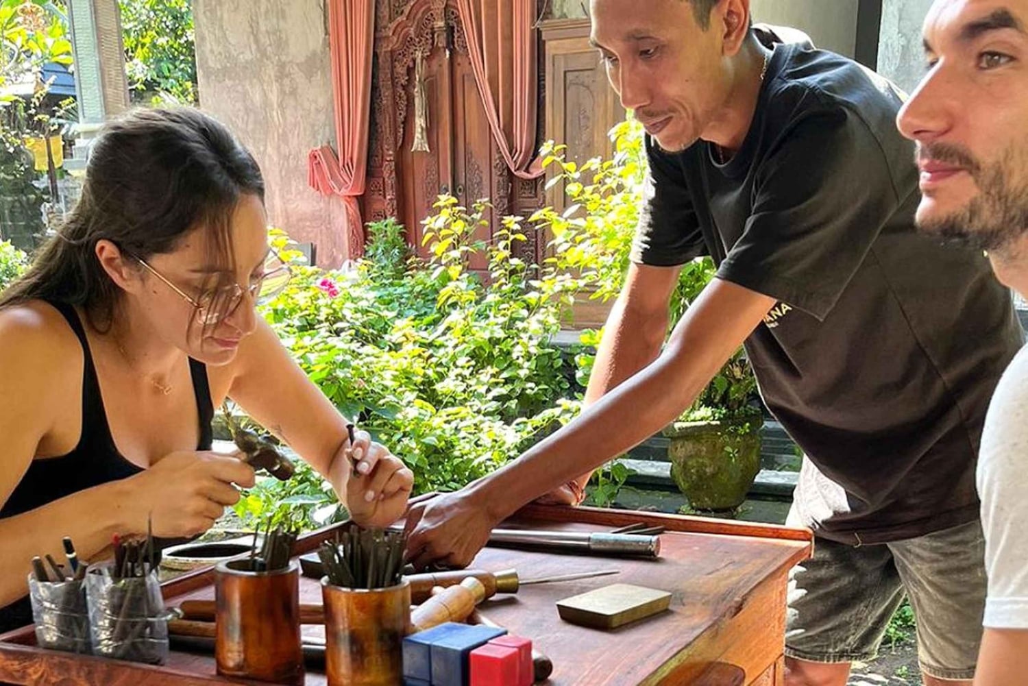 Bali: Workshop zur Herstellung von Silberschmuck im Dorf Sidemen