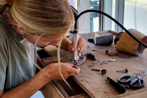 Bali: Laboratorio di creazione di gioielli in argento nel villaggio di Sidemen