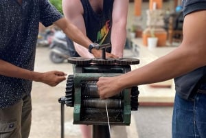 Cours de fabrication d'argenterie à Bali et visite d'un temple