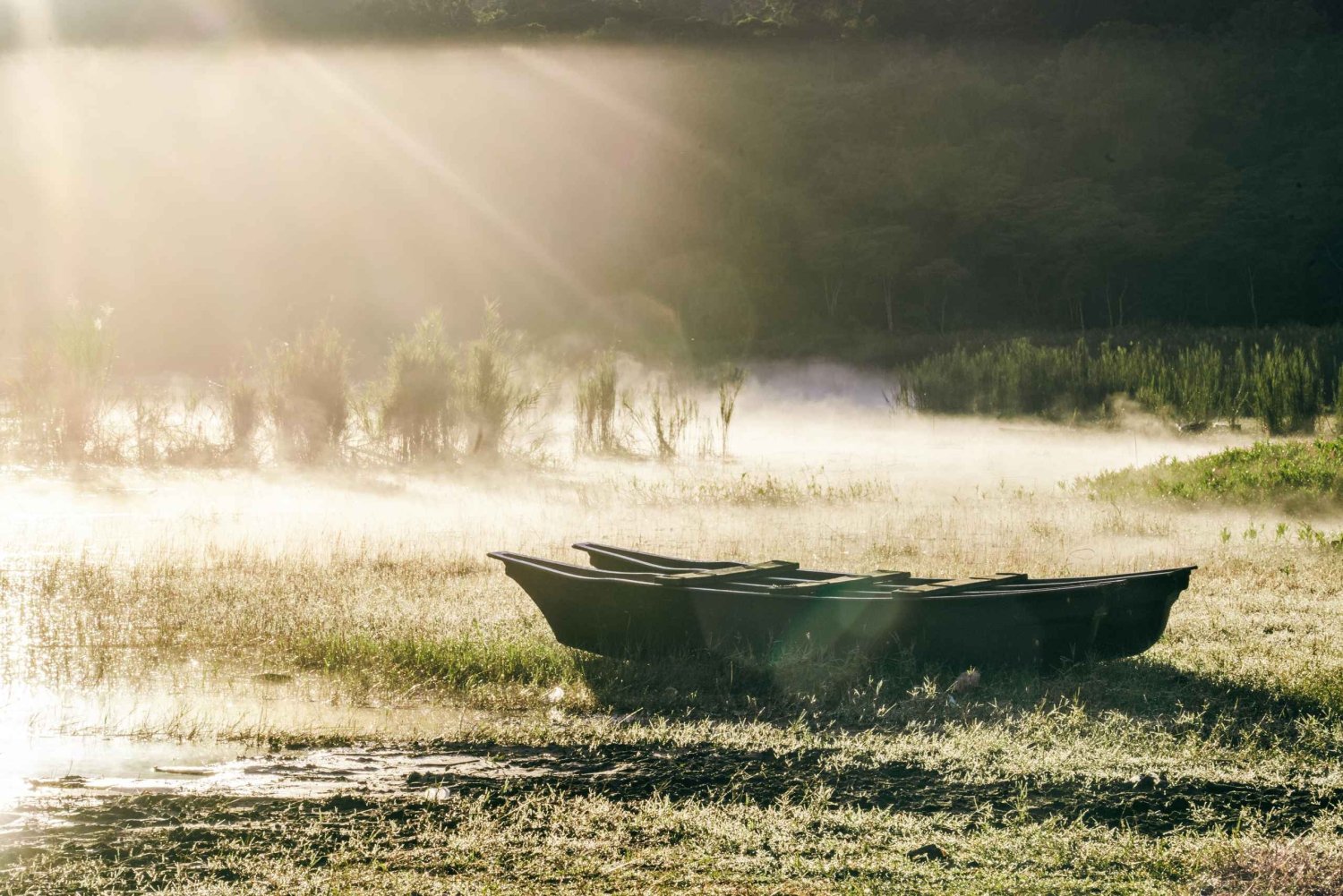 Bali: Sunrise Canoe & Hidden Temple Trek at Lake Tamblingan