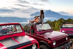 バリ島：サンセットバトゥール山ジープ＆温泉オールインクルーシブ