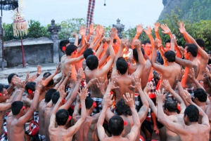 Bali: Uluwatu-tempelet, Keca-dans og Jimbaran-bukten