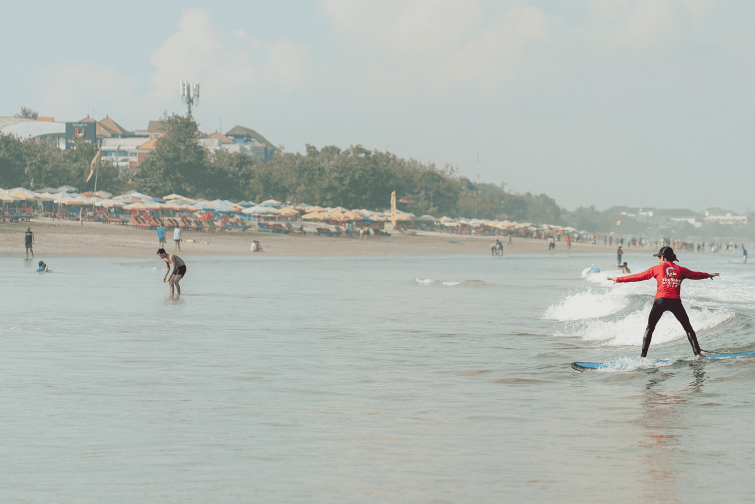 Bali: Surfing Lesson at Legian Beach by Tio Surf