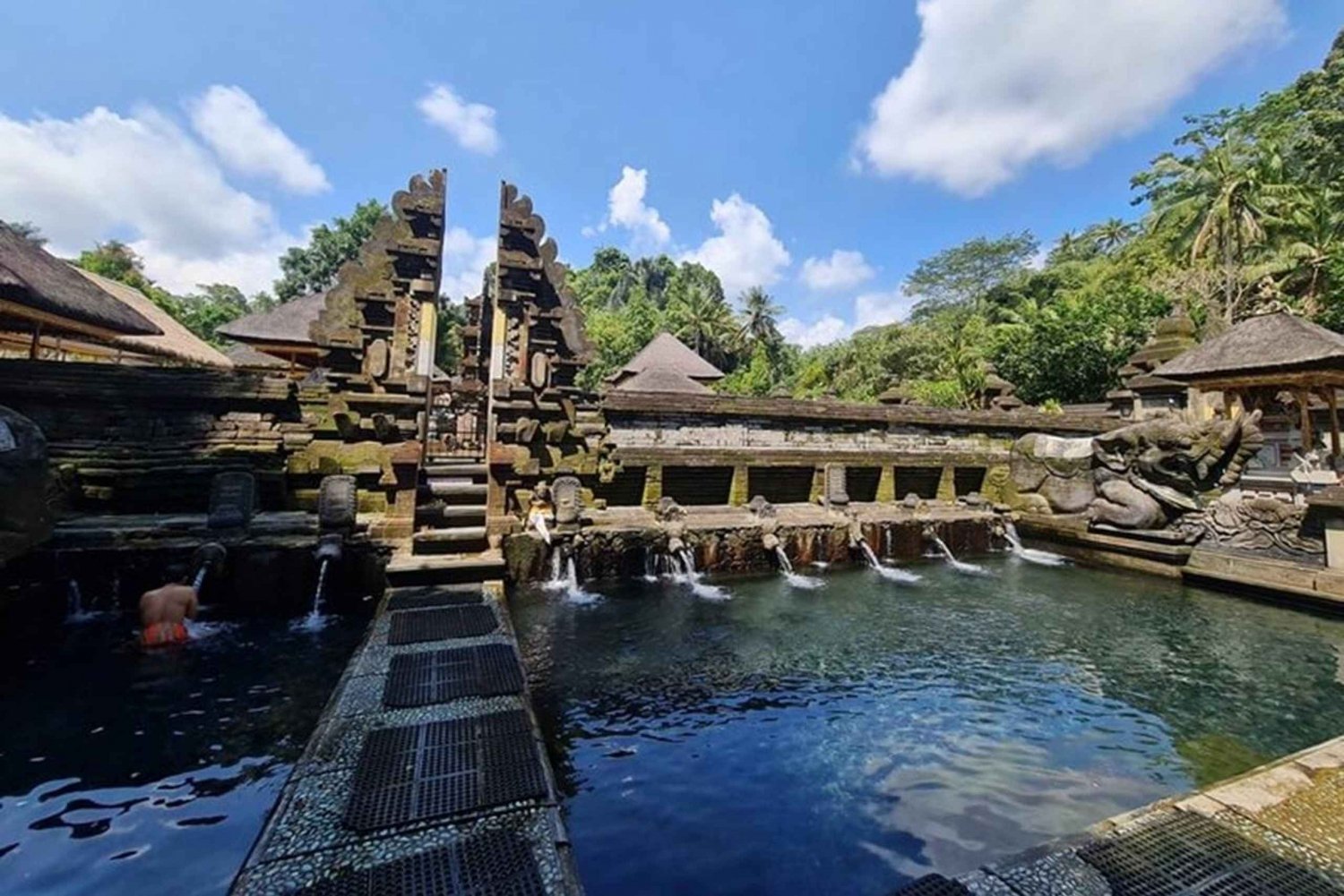 バリ島：ホテル送迎付きスイング、滝、寺院ツアー