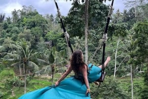 Bali: Sving-, fossefall- og tempeltur med henting på hotellet