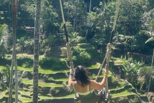 Bali: Sving-, fossefall- og tempeltur med henting på hotellet