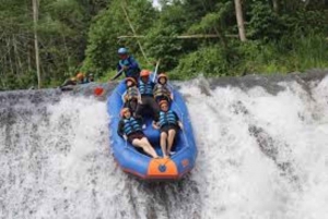 Bali: Telaga Waja White Water River Guidet rafting og lunsj