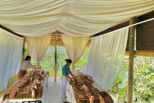 バリ：伝統的なウェディングフォトセッション + マッサージ ライステラスビュー