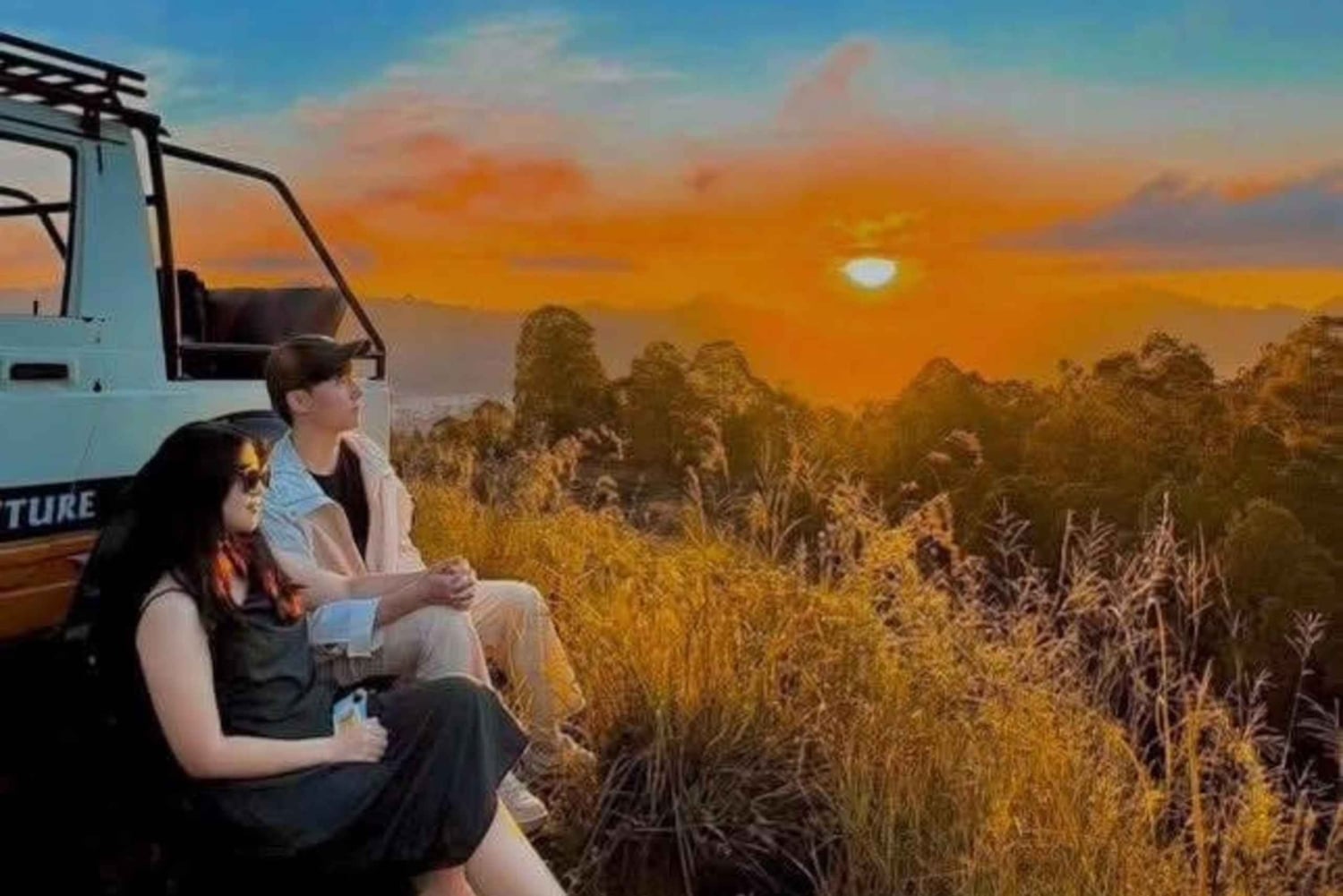 Bali: wycieczka jeepem o wschodzie słońca z panoramą wioski Songan