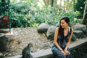 バリ島：ウブドアドベンチャー、ATV、モンキーフォレスト＆滝ツアー