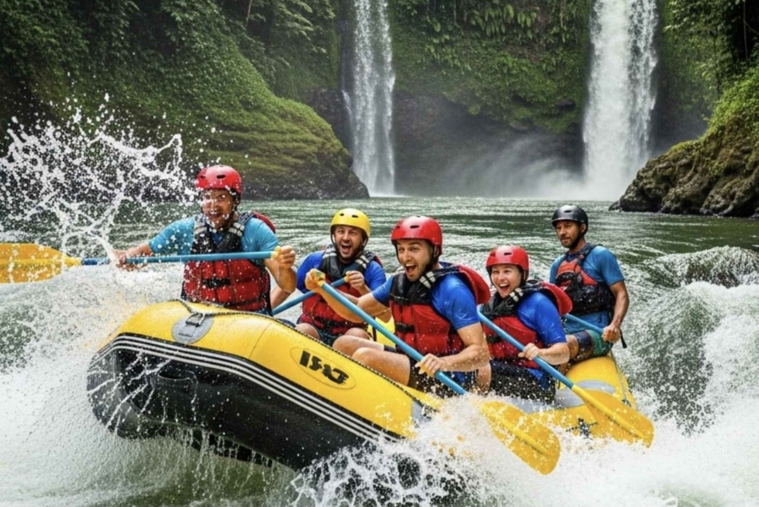 バリ島：ウブドで四輪バギーアドベンチャー＆ホワイトウォーターラフティングのプライベートツアーをお楽しみください