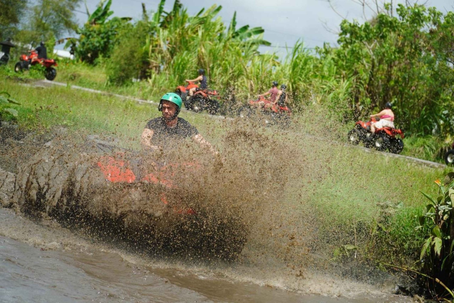 Bali: Ubud ATV Quad Bike Tunnels, Waterfall, Forest, Guided