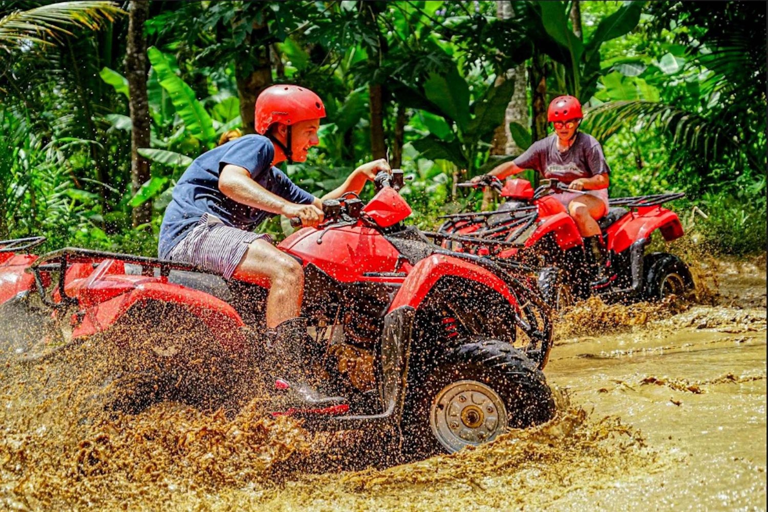 Bali/Ubud: Moto-quatro ATV, rafting e piscina infinita