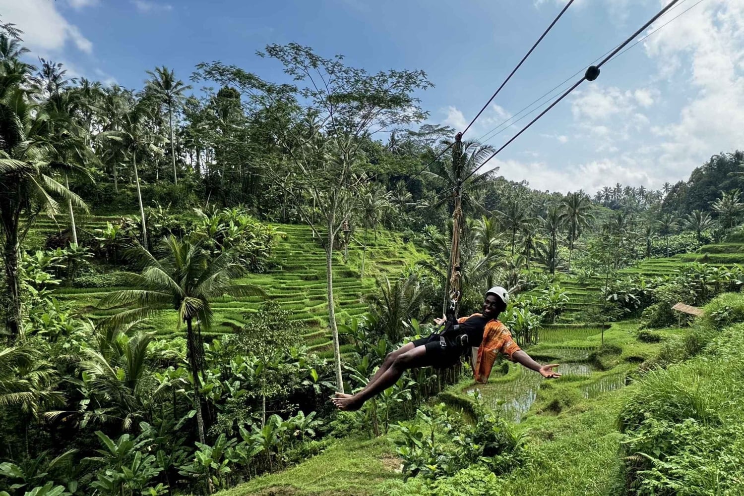 Bali: Ubud Swing, Zipline, SkyBike i en privat risterrass