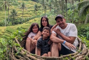 Bali : balançoire d'Ubud, tyrolienne et SkyBike dans une rizière en terrasses privée