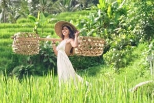 Bali: Ubud Swing, Zipline, SkyBike i en privat risterrass