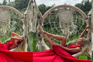 Bali: Ubud Swing, Zipline, SkyBike i en privat risterrass