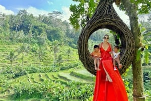 Bali: Ubud Swing, Zipline, SkyBike i en privat risterrass