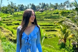 Bali: Ulu Petanu-vattenfallet, risterrass och Calo Village