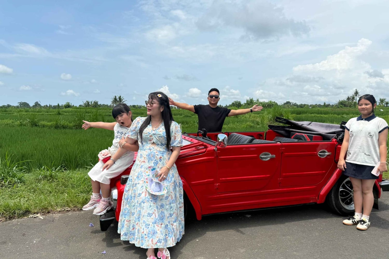 Bali: tour di Ubud in VW decappottabile e avventura di rafting