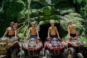 Bali: Waterfall Gorilla Cave ATV & Ubud Rafting Trip & Lunch