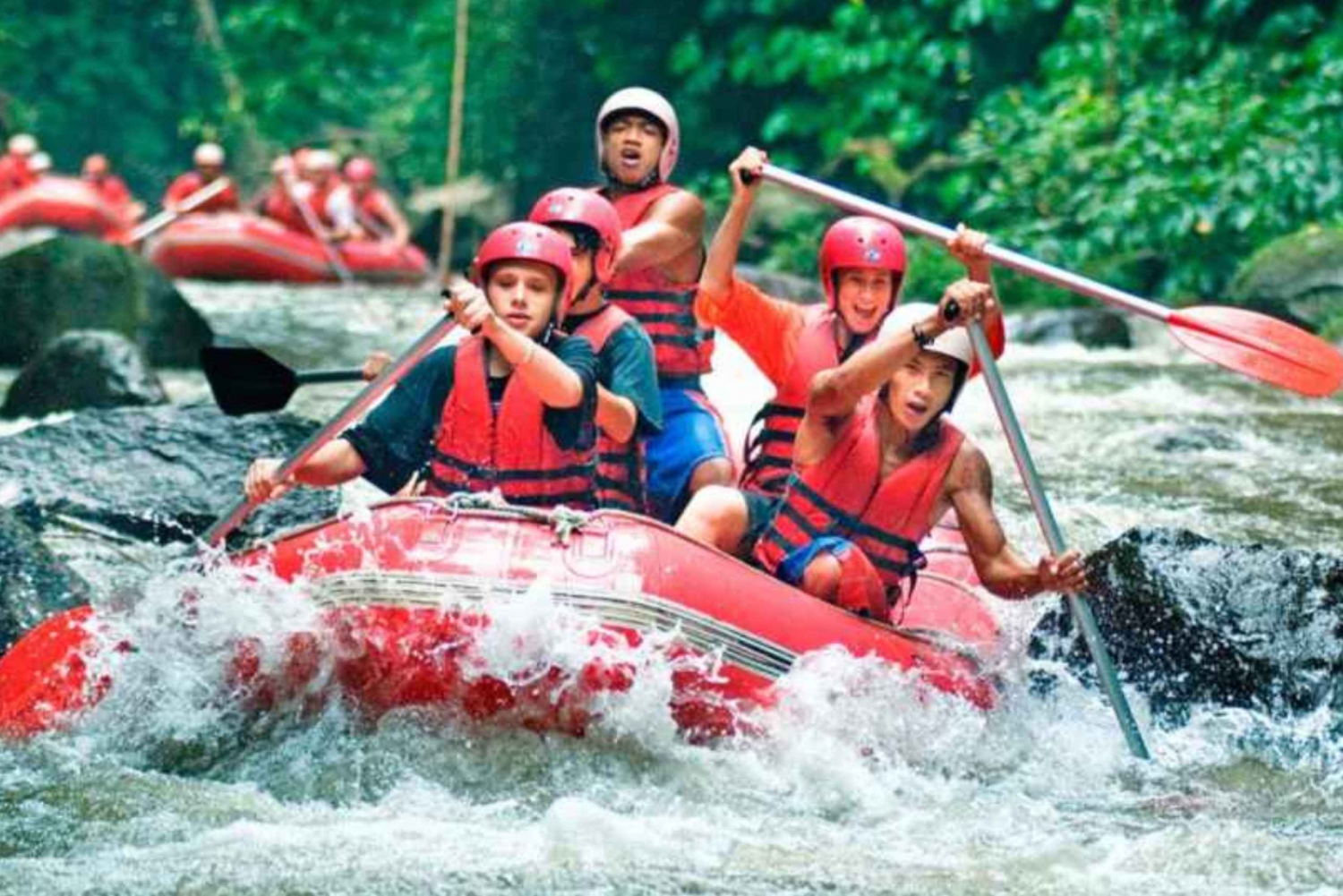Bali White Water Rafting with Ubud Highlights Tour