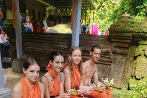 Balinese Holy Water Ritual with Nature Serenity