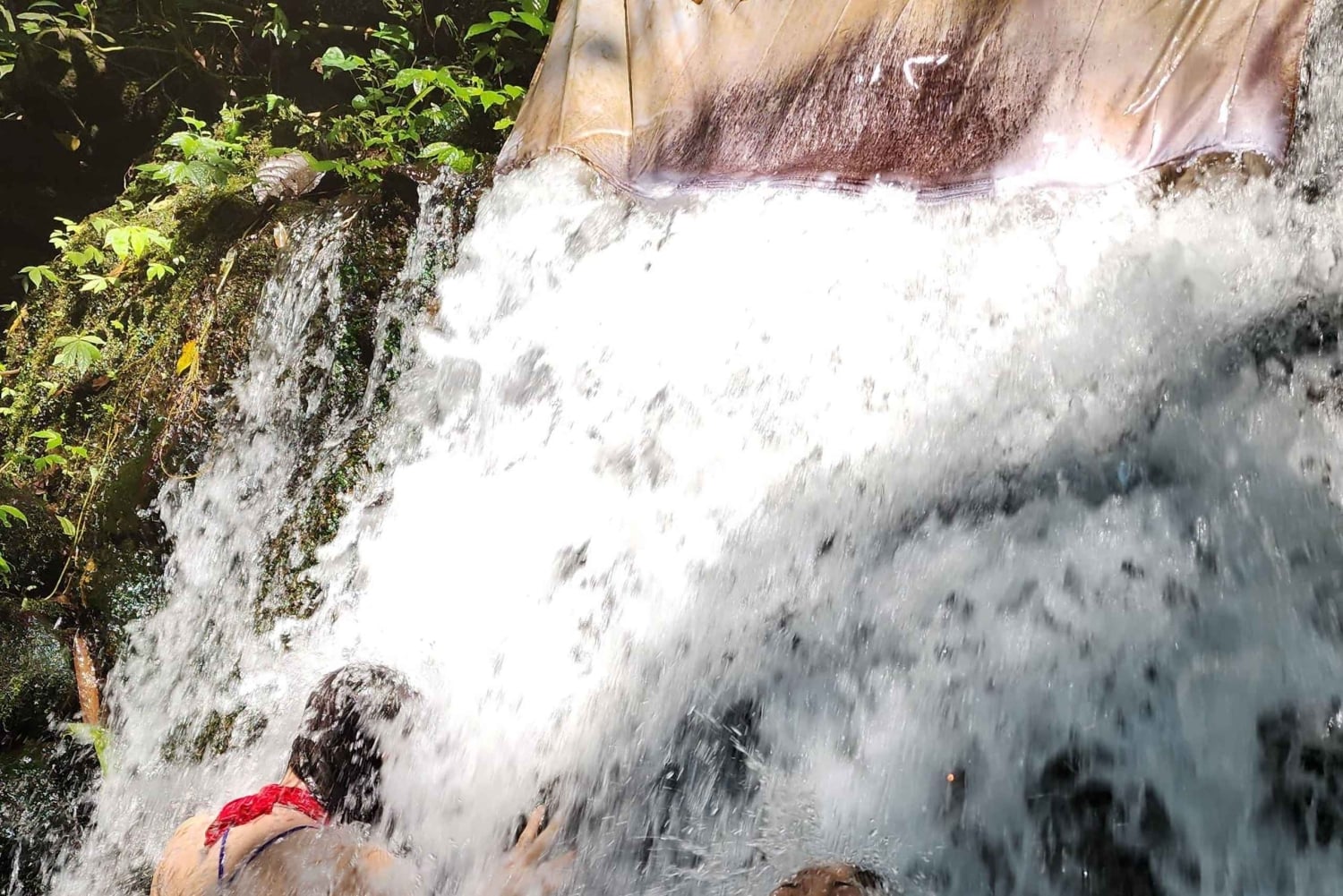 Balinese Purification at holy water temple with Local