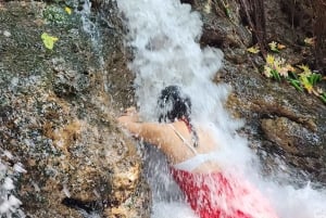 Balinese Purification at holy water temple with Local