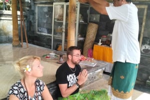 Balinesisk reningsritual och besök hos lokal healer