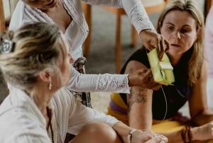 Canang sari offerings experience and Balinese blessing