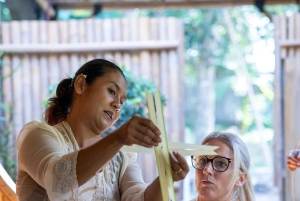 Canang sari offerings experience and Balinese blessing