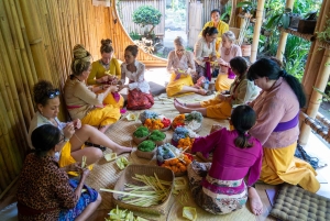 Canang sari offerings experience and Balinese blessing