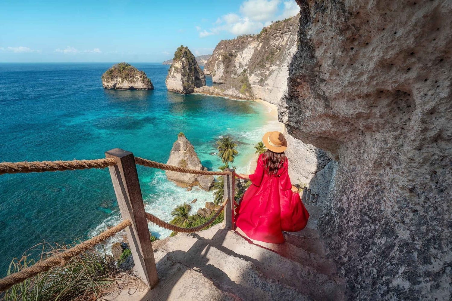 Escursione a Penida Est: punto di osservazione Diamond, spiaggia di Atuh e sosta rilassante