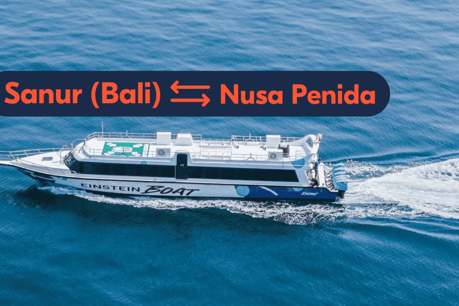 Från Bali/Sanur: 1-vägs snabb båttransfer till Nusa Penida